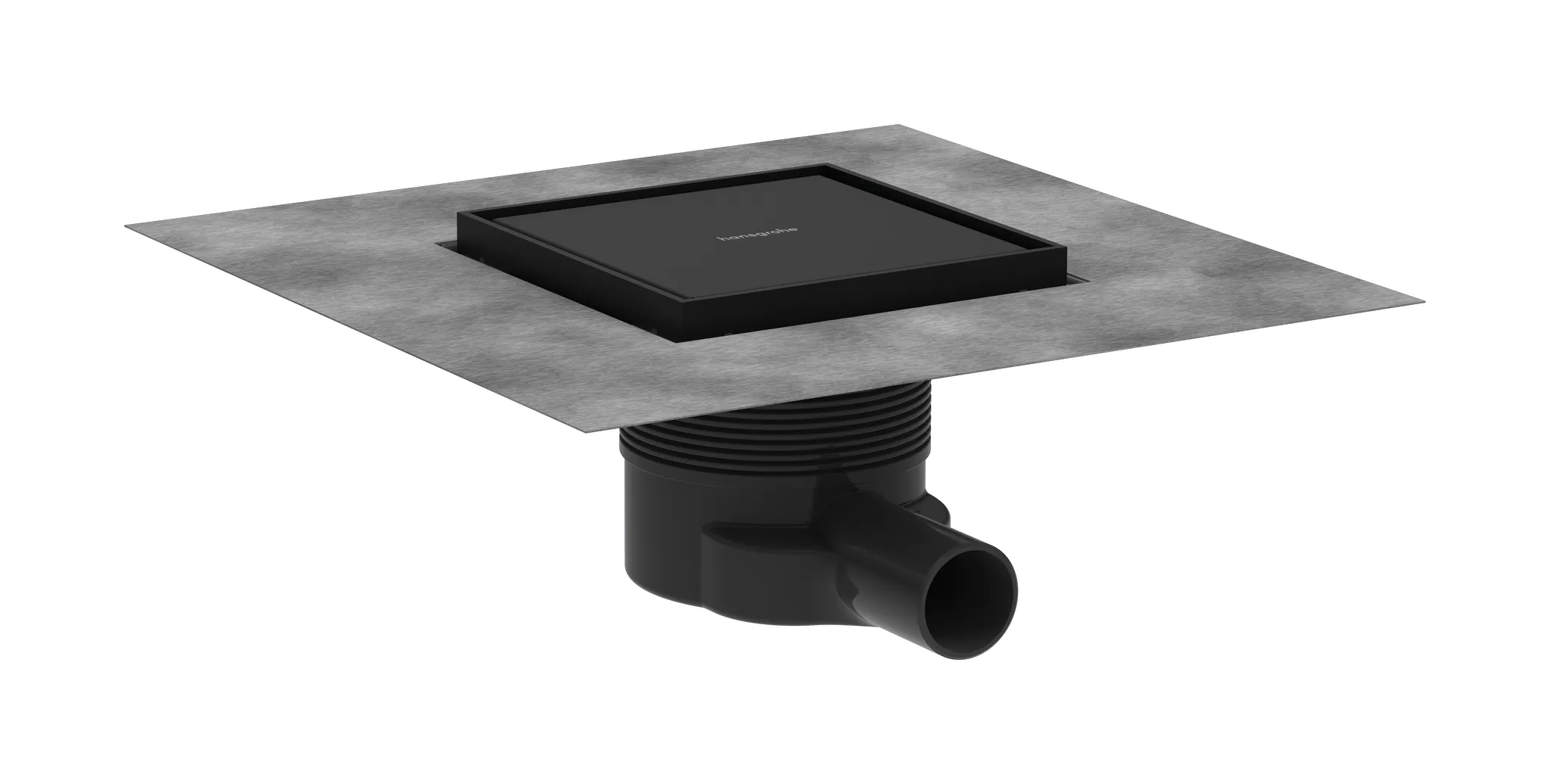 Hansgrohe RainDrain Brilliance Komplettset Punktablauf 150⁄150 rückseitig befliesbar, Mattschwarz Hansgrohe RainDrain Brilliance Komplettset Punktablauf 150⁄150 rückseitig befliesbar, Mattschwarz