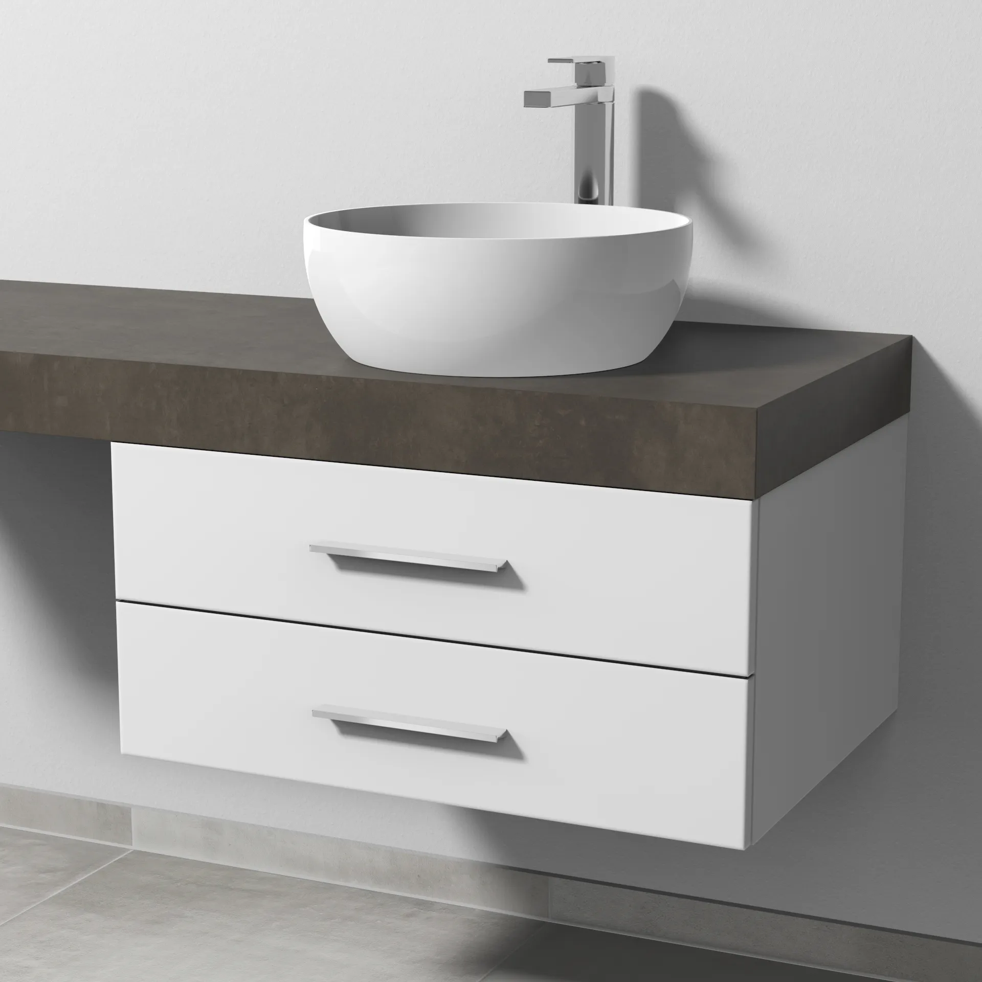 Sanipa Waschtischunterschrank „2morrow“ 700 × 340 × 520 mm in Weiß-Soft