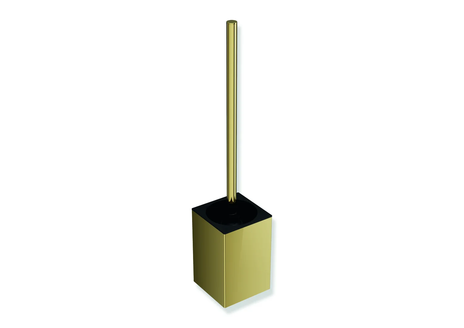 HEWI WC-Bürstengarnitur System 900Q, PVD, Wandmontage, gold glänzend, 440 mm hoch, 100 mm tief HEWI WC-Bürstengarnitur System 900Q, PVD, Wandmontage, gold glänzend, 440 mm hoch, 100 mm tief