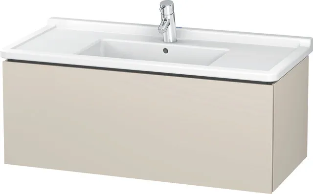 Duravit Waschtischunterschrank wandhängend „L-Cube“ 102 × 40,8 × 46,9 cm Taupe Supermatt