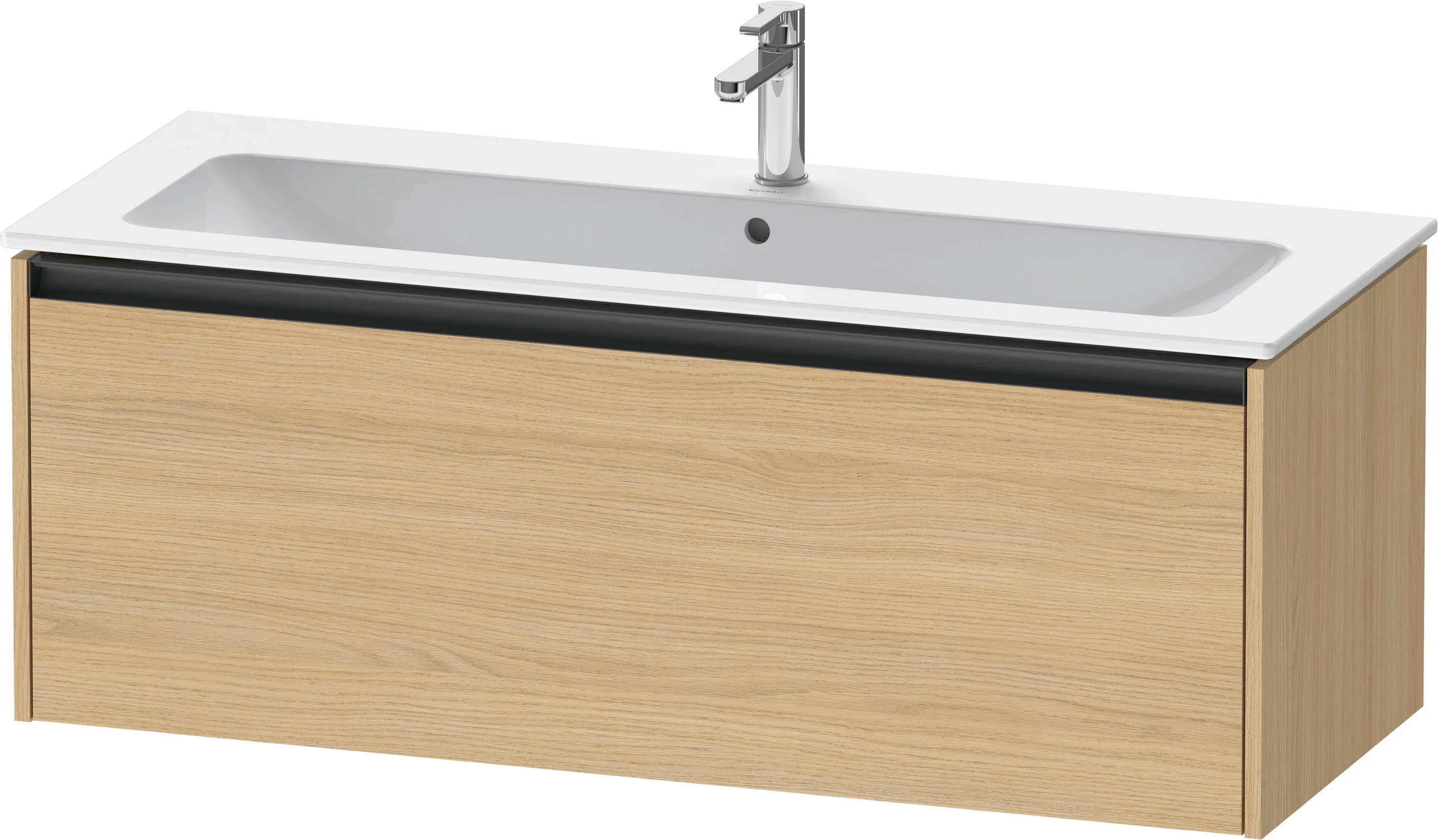 Duravit Waschtischunterschrank wandhängend „Ketho.2“ 121 × 44 × 48 cm Eiche Natur