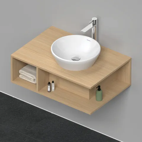 Duravit Waschtischunterschrank wandhängend „D-Neo“ 80 × 26 × 55 cm Eiche Natur