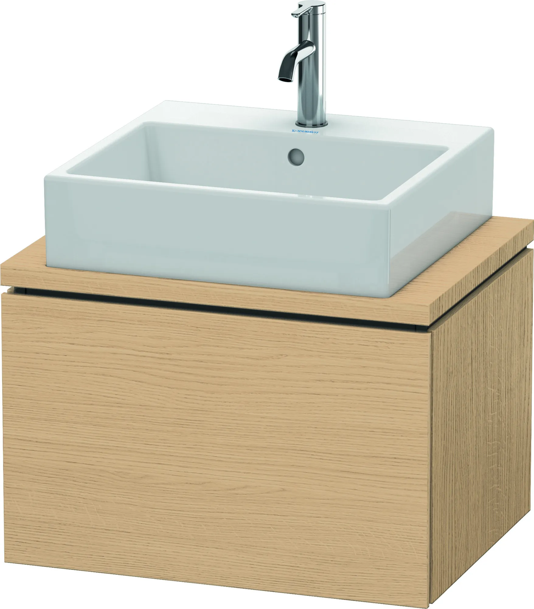 Duravit Waschtischunterschrank wandhängend „L-Cube“ 62 × 40 × 47,7 cm Eiche Natur