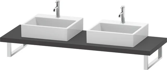 Duravit Konsole „L-Cube“ in Graphit Matt