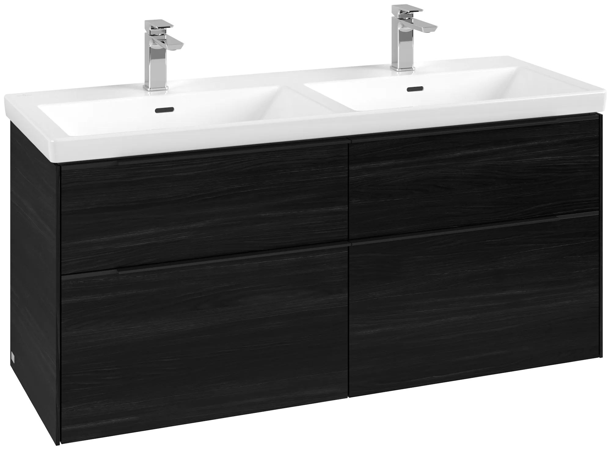 Villeroy & Boch Subway 3.0 Waschbeckenunterschrank C56801, 1272x576x478 mm, Black Oak