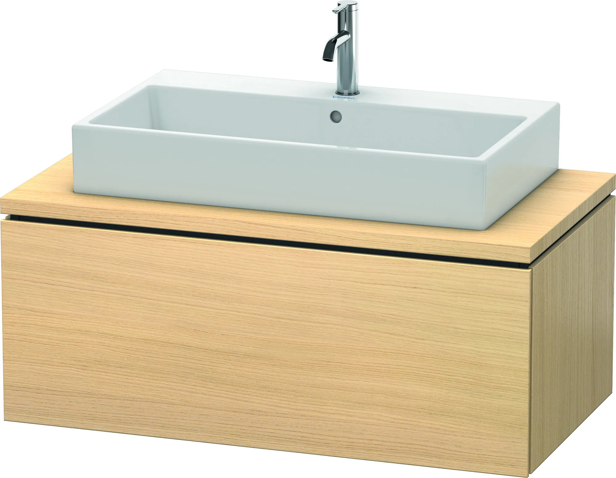 Duravit Waschtischunterschrank wandhängend „L-Cube“ 102 × 40 × 54,7 cm Mediterrane Eiche
