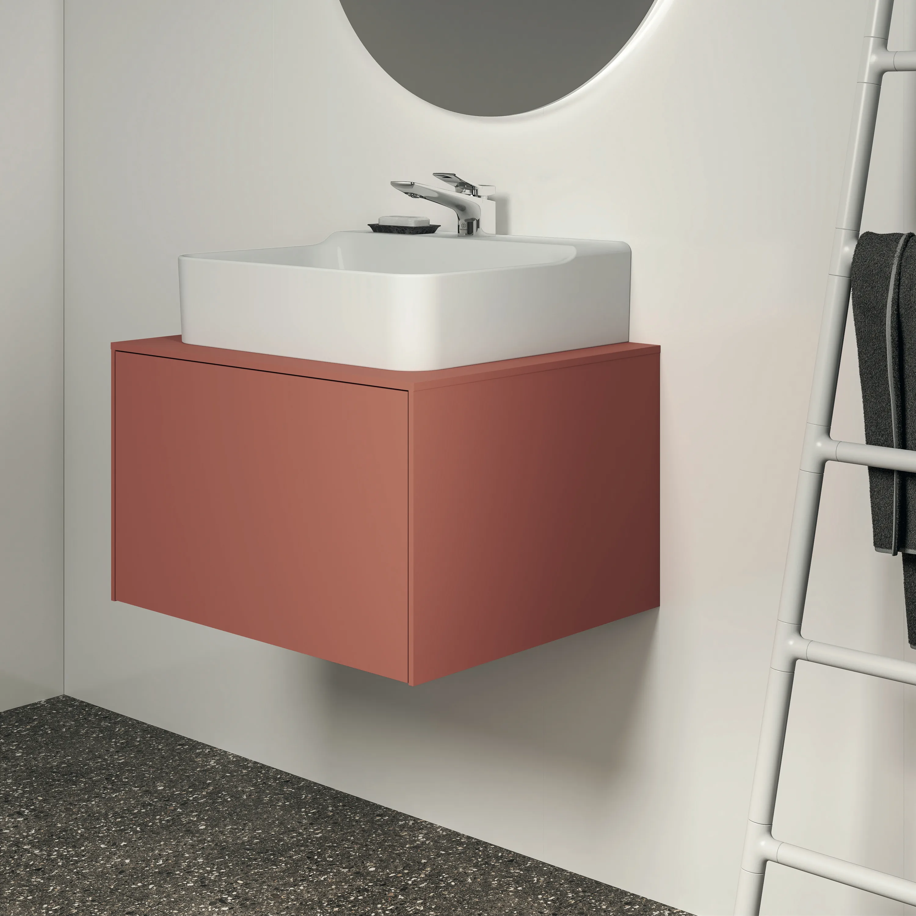 Ideal Standard Waschtischunterschrank „Conca“ 60,2 × 37 × 50,5 cm Sunset matt lackiert Ideal Standard Waschtischunterschrank „Conca“ 60,2 × 37 × 50,5 cm Sunset matt lackiert