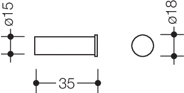 HEWI Handtuchhaken „System 162“