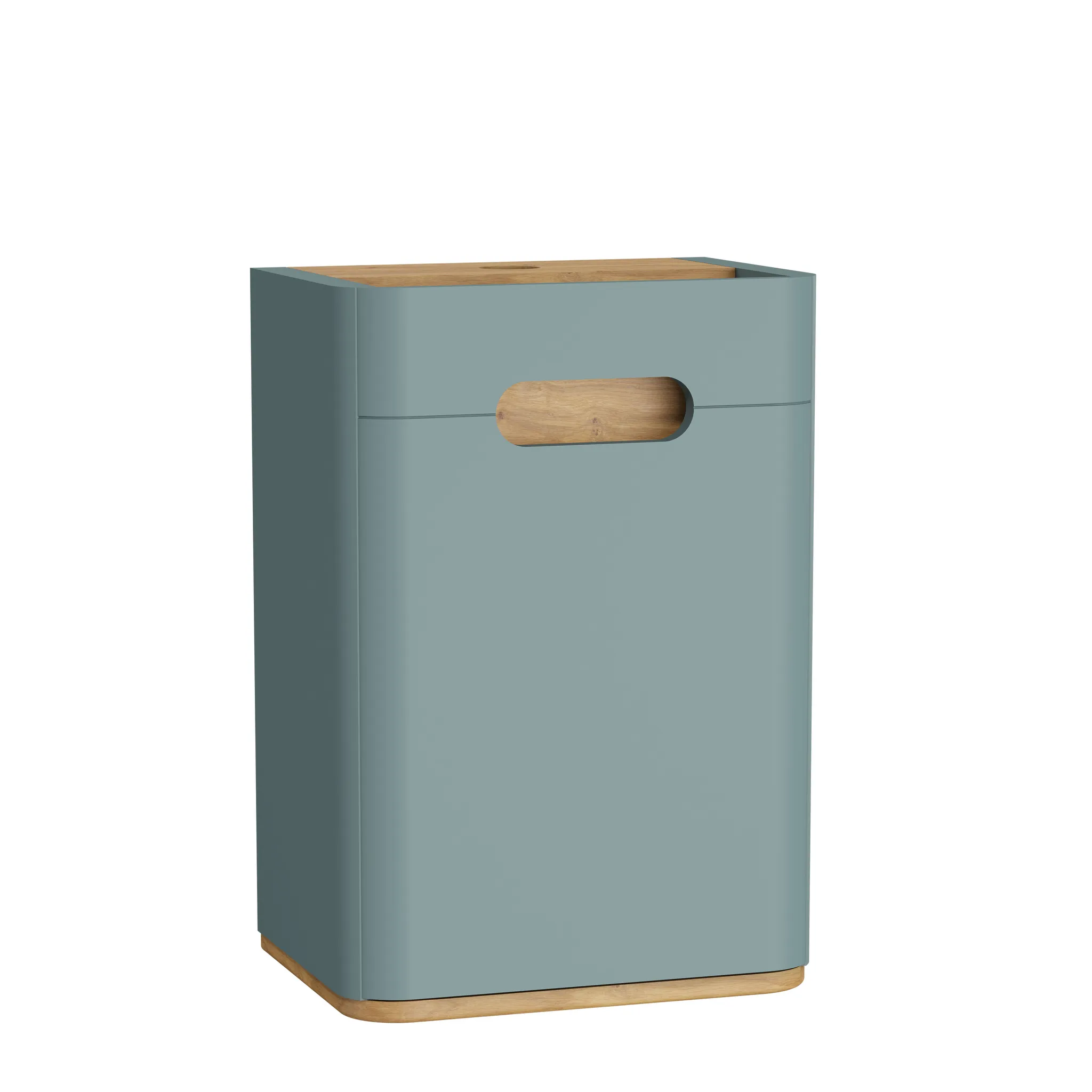 Sento Halbhochschrank Türanschlag rechts Fjordgrün Matt