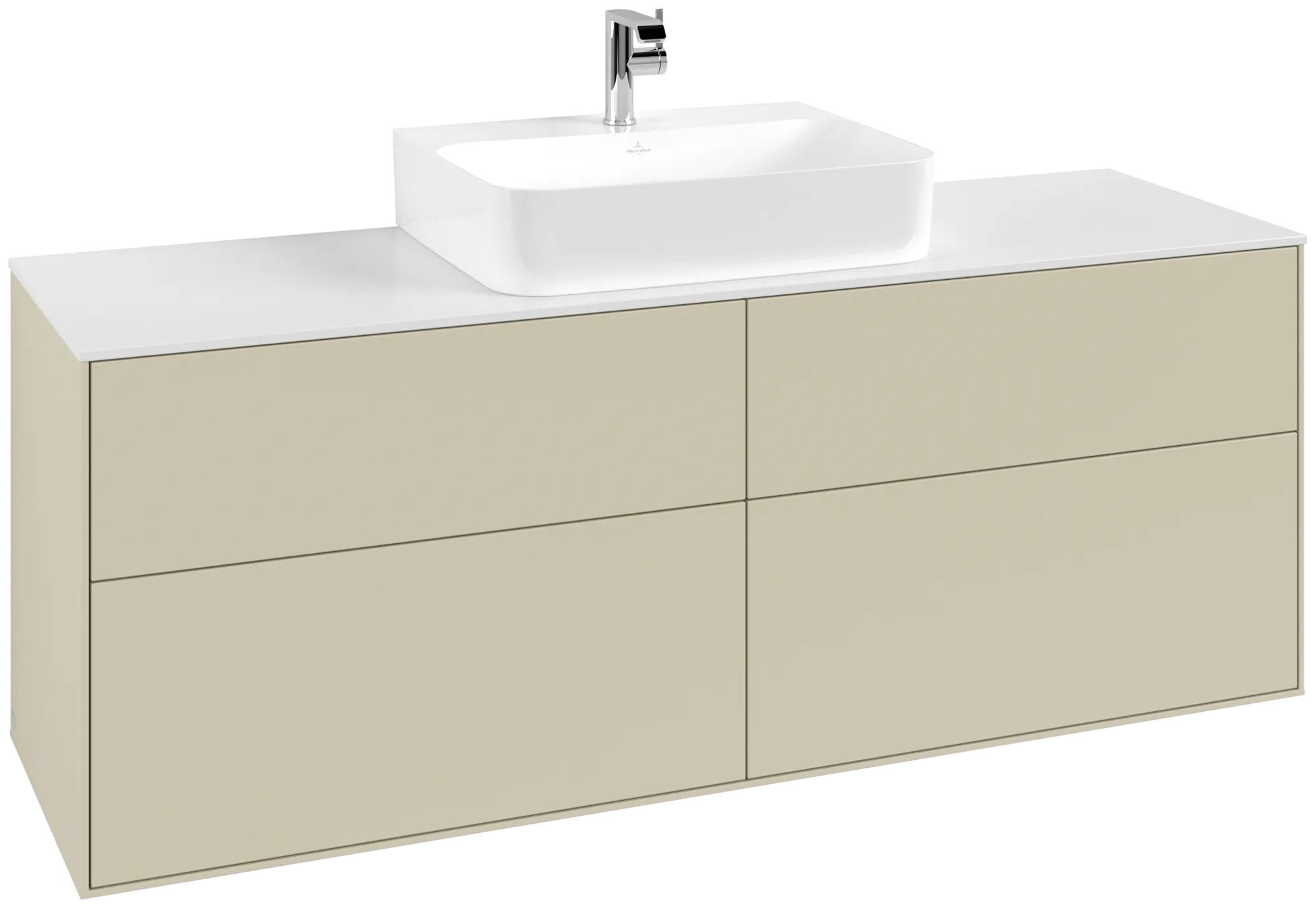 Villeroy & Boch Finion Waschbeckenunterschrank G19, 1600x603x501mm, mit Beleuchtung