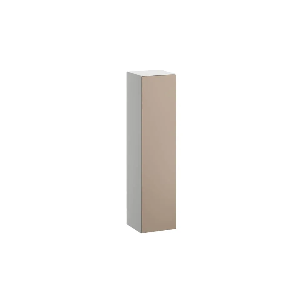 HS FOLIO 300x303x1246 1 Tür Scharn. re 4 Glasabl. Push/Pull Fossilgrau