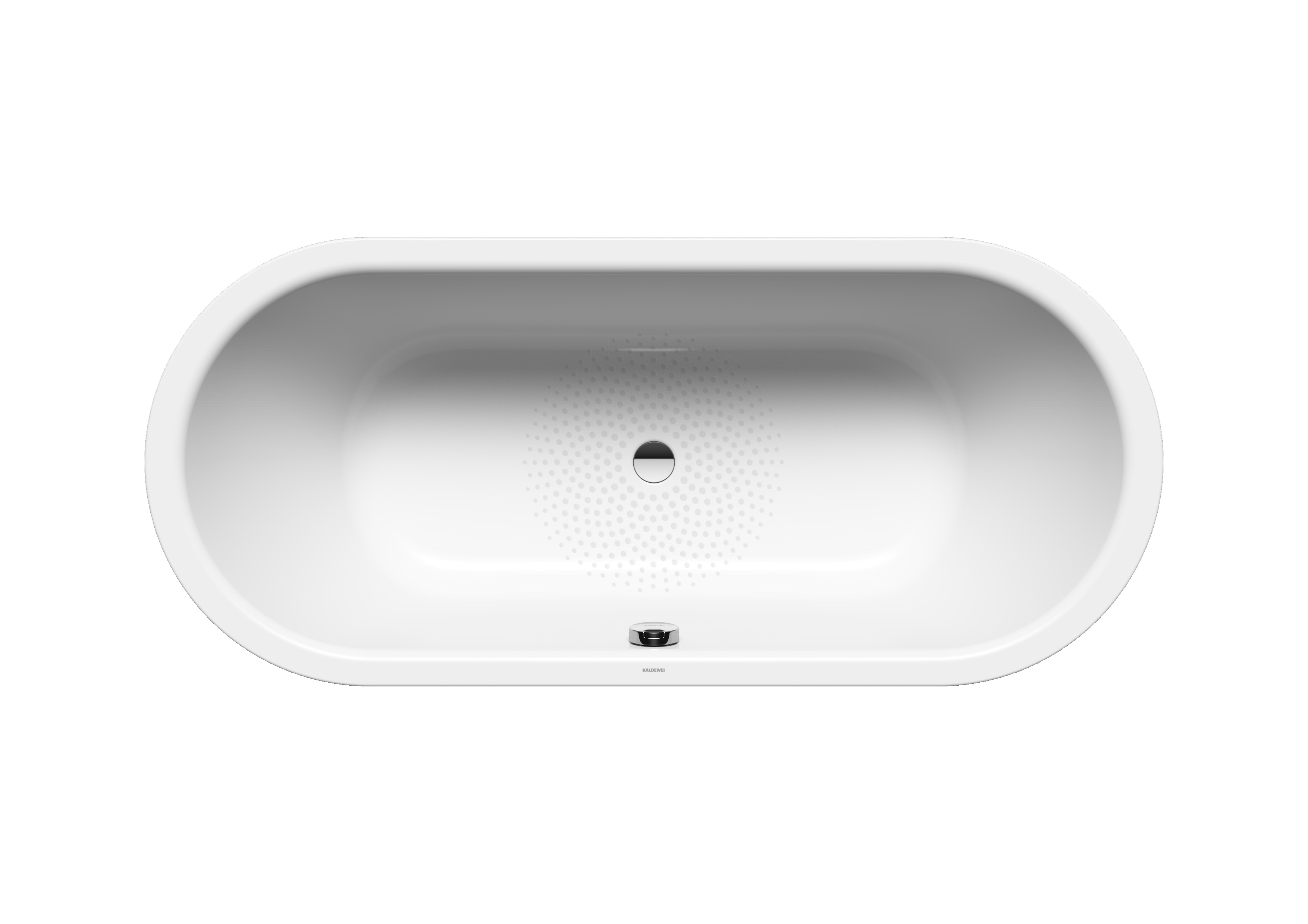 Kaldewei Badewanne „Classic Duo Oval“ oval 180 × 80 cm, mit Grifflochbohrungen in manhattan