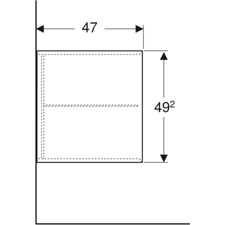 Geberit Hochschrank „ONE“ 45 × 49,2 × 47 cm