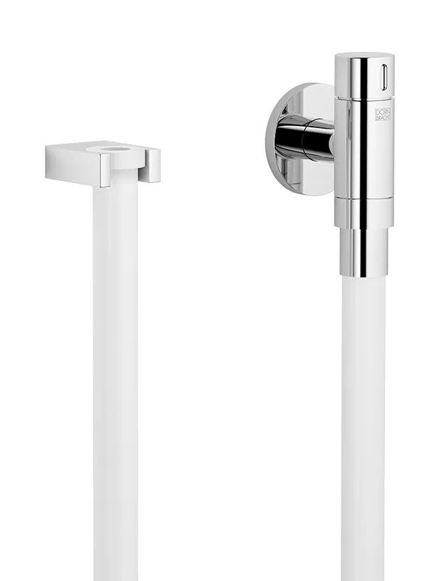 Dornbracht WATER TUBE Kneipp-Wandanschlussbogen mit Schlauchhalterung und Einzelrosette - Chrom, LAMINAR FLOW Dornbracht WATER TUBE Kneipp-Wandanschlussbogen mit Schlauchhalterung und Einzelrosette - Chrom, LAMINAR FLOW