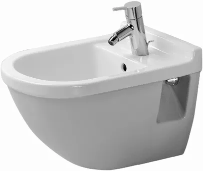 Duravit Wand-Bidet „Starck 3“, Befestigung sichtbar 35,5 × 54 × 32 cm Duravit Wand-Bidet „Starck 3“, Befestigung sichtbar 35,5 × 54 × 32 cm