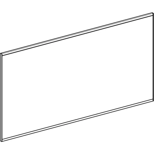 Geberit Spiegel „Option“ 135 × 70 cm, rechteckig in Aluminium eloxiert