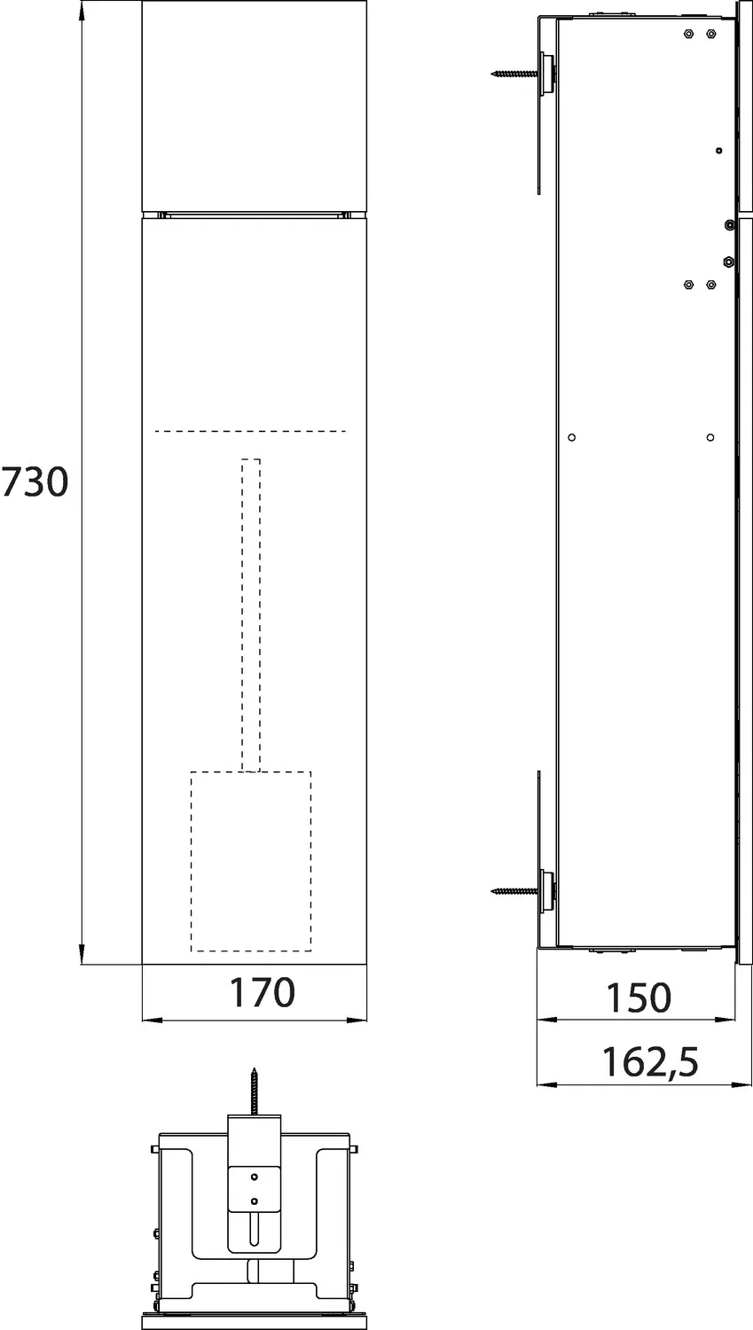 emco WC-Modul „pure“, Anschlag rechts 170 × 730 × 162,5 mm emco WC-Modul „pure“, Anschlag rechts 170 × 730 × 162,5 mm