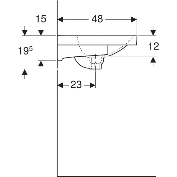Wandwaschtisch mit Ablagefläche „Acanto“, rechteckig, Ablagefläche links und rechts 75 × 48,2 cm in weiß alpin Wandwaschtisch mit Ablagefläche „Acanto“, rechteckig, Ablagefläche links und rechts 75 × 48,2 cm in weiß alpin