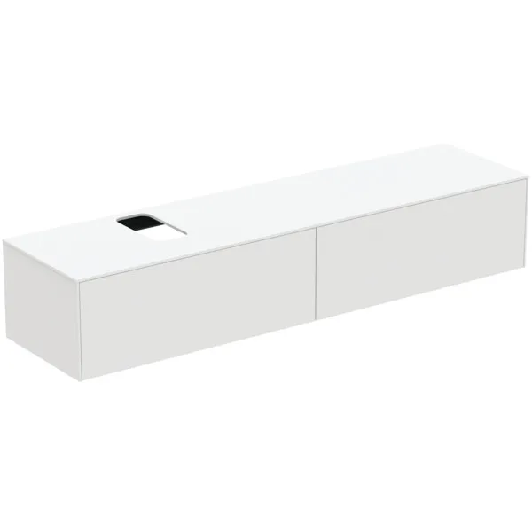 Ideal Standard Waschtischunterschrank „Conca“ 198,7 × 37 × 50,5 cm Weiß matt lackiert Ideal Standard Waschtischunterschrank „Conca“ 198,7 × 37 × 50,5 cm Weiß matt lackiert