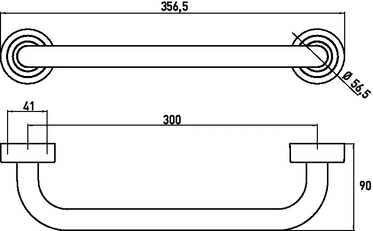 polo Wannengriff 300 mm, chrom polo Wannengriff 300 mm, chrom