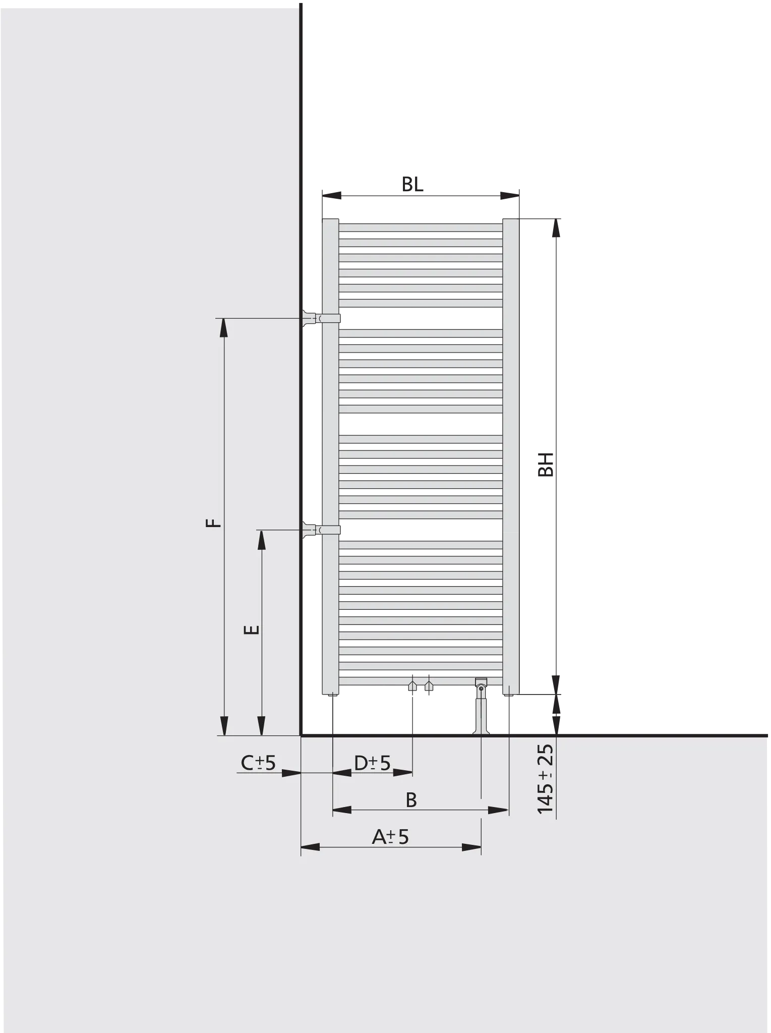 Kermi Heizkörper „Basic®-50“ 45 × 80,4 cm in Weiß