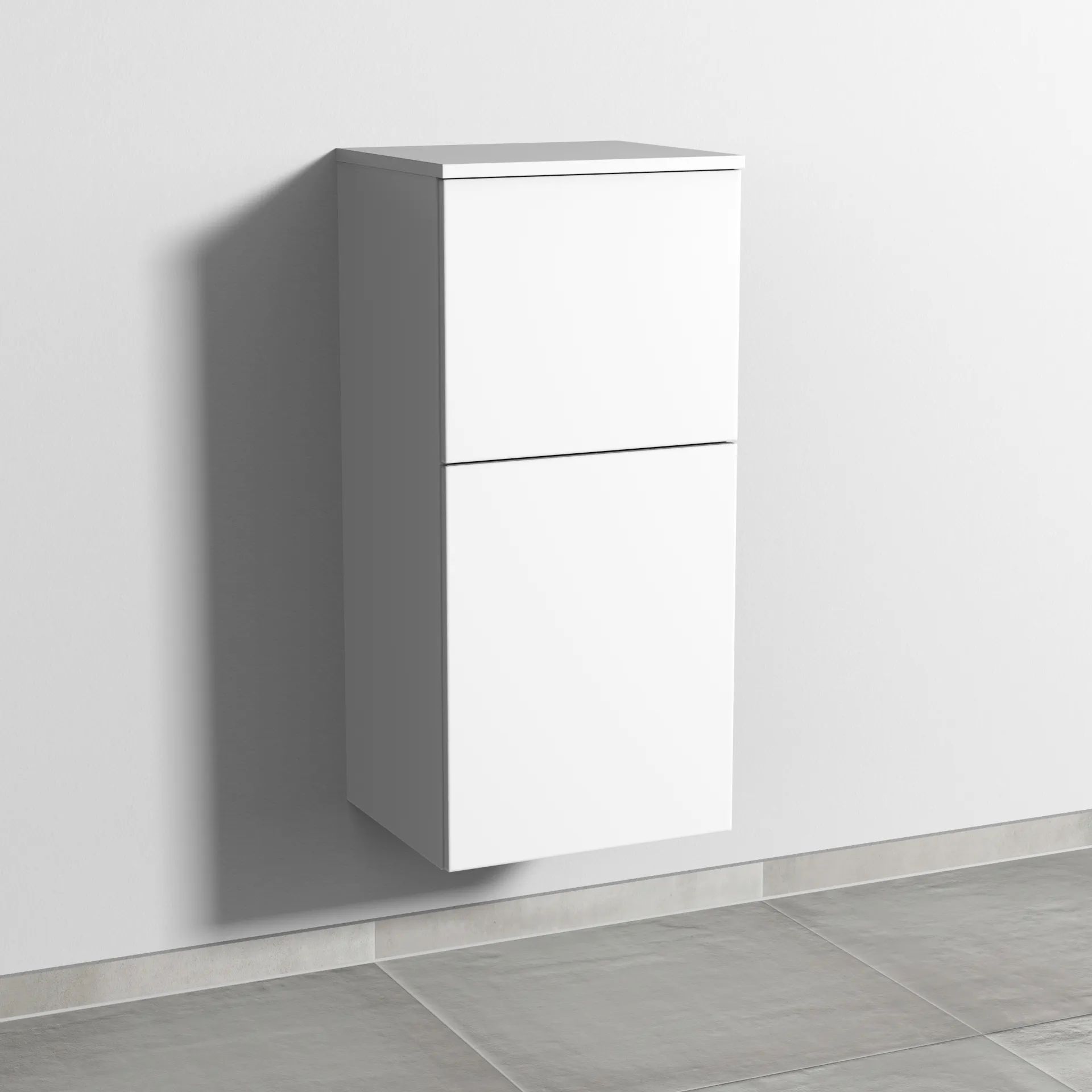 Sanipa Mittelschrank „3way“ 400 × 850 × 345 mm Anschlag rechts, in Weiß-Soft, Anschlag rechts