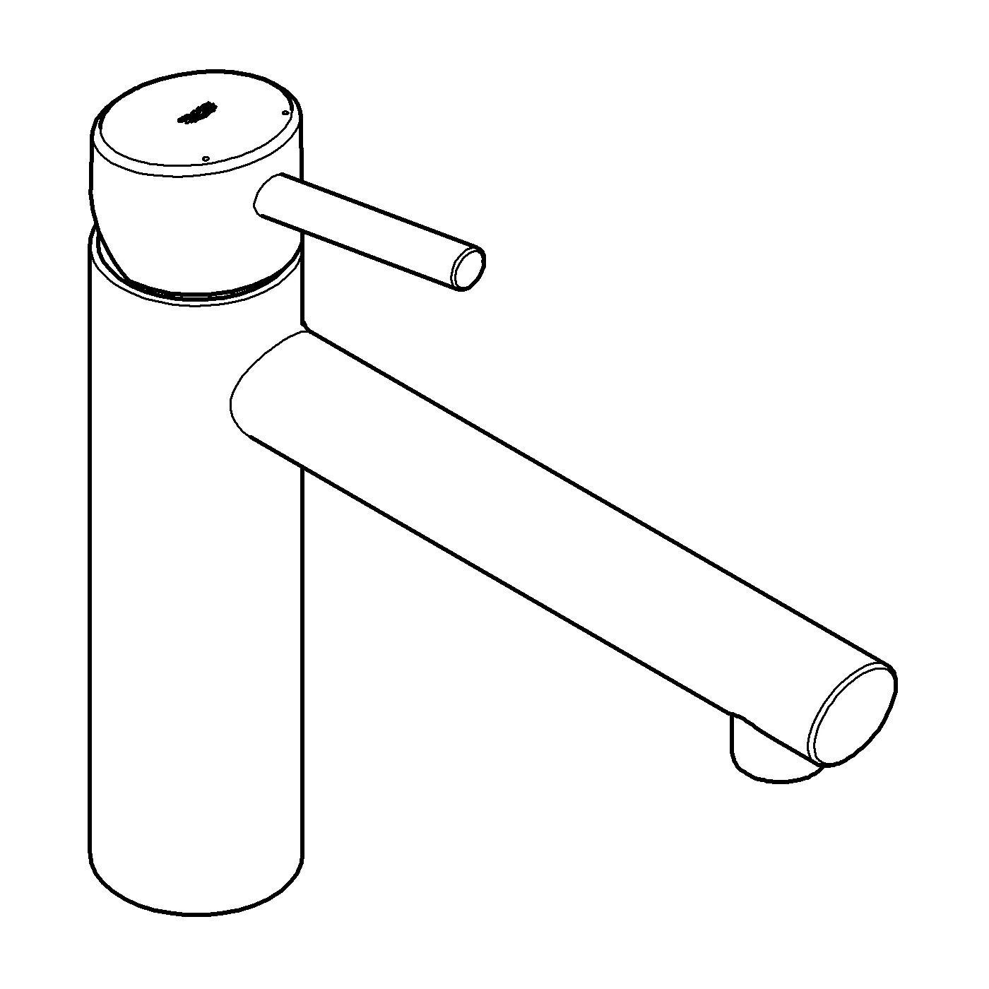 Einhand-Spültischbatterie Concetto 31128_1, mittelhoher Auslauf, Einlochmontage, chrom