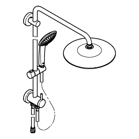 Grohe Euphoria System 260 Duschsystem mit Umstellung chrom Grohe Euphoria System 260 Duschsystem mit Umstellung chrom