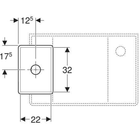 Gipsfangbecken Unterteil „Publica“ 25 × 21 × 35 cm in weiß alpin Gipsfangbecken Unterteil „Publica“ 25 × 21 × 35 cm in weiß alpin