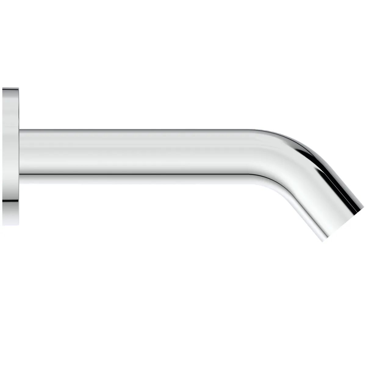 Wandauslauf Joy, Ausladung 160mm, mit runder Rosette, Brushed Gold Wandauslauf Joy, Ausladung 160mm, mit runder Rosette, Brushed Gold