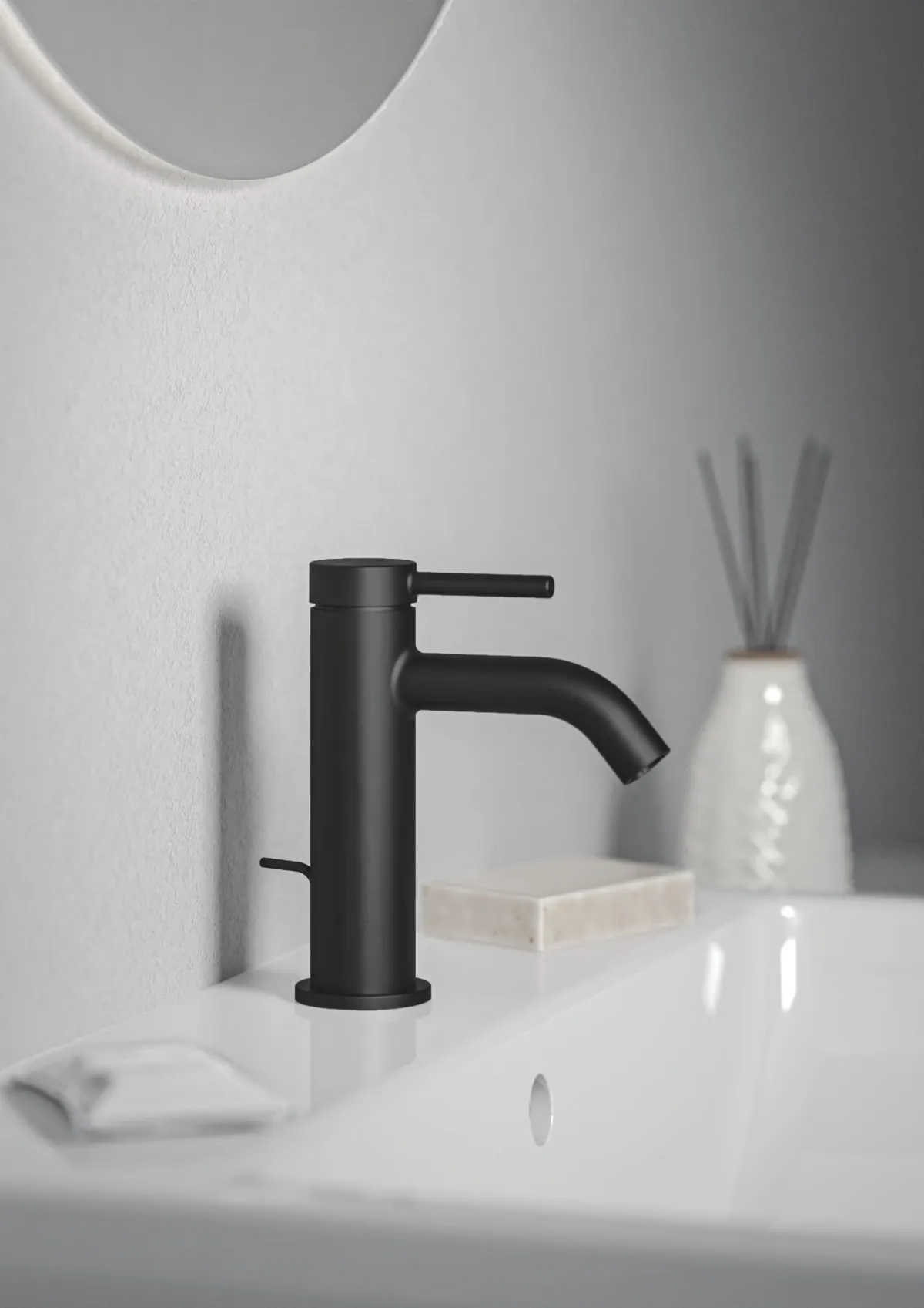 Waschtischarmatur Ceraline Nuovo Ausladung 105mm mit Ablaufgarnitur Chrom Waschtischarmatur Ceraline Nuovo Ausladung 105mm mit Ablaufgarnitur Chrom