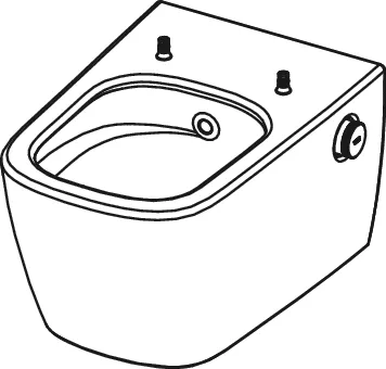 TECE Dusch-WC „neo“, Befestigung verdeckt, ohne Spülrand
