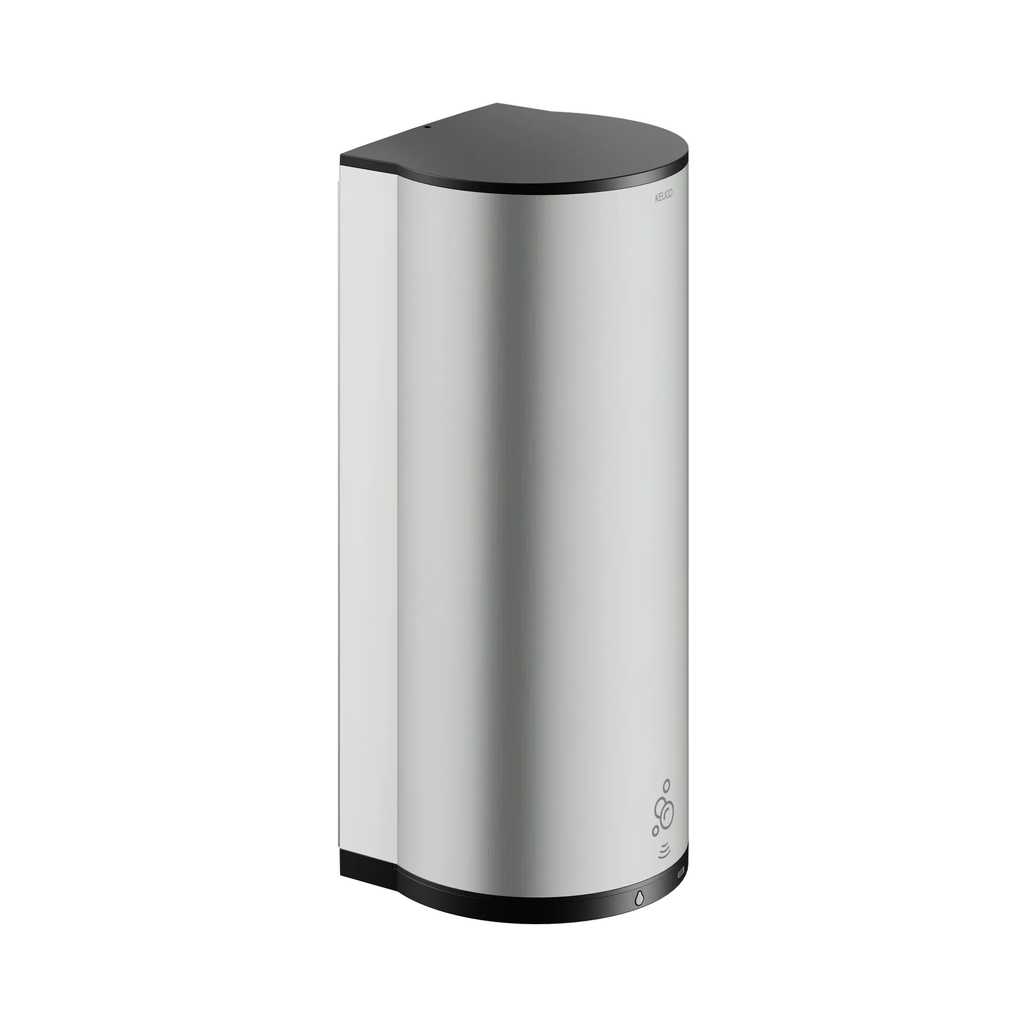 KEUCO PLAN Sensor-Seifenspender für Flüssigseife Wandmodell Edelstahl-finish / schwarz KEUCO PLAN Sensor-Seifenspender für Flüssigseife Wandmodell Edelstahl-finish / schwarz