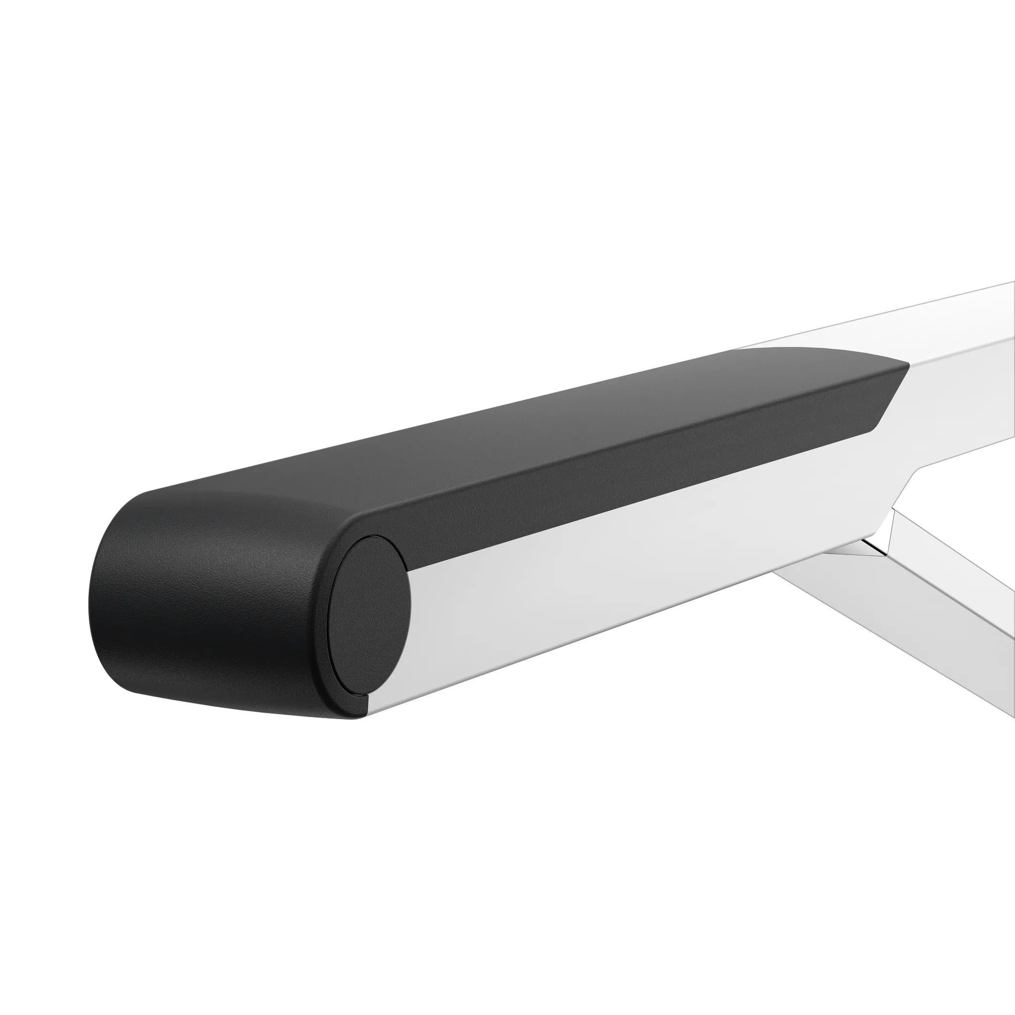 AXESS Stützklappgriff WC 850 mm silber-eloxiert/schwarz