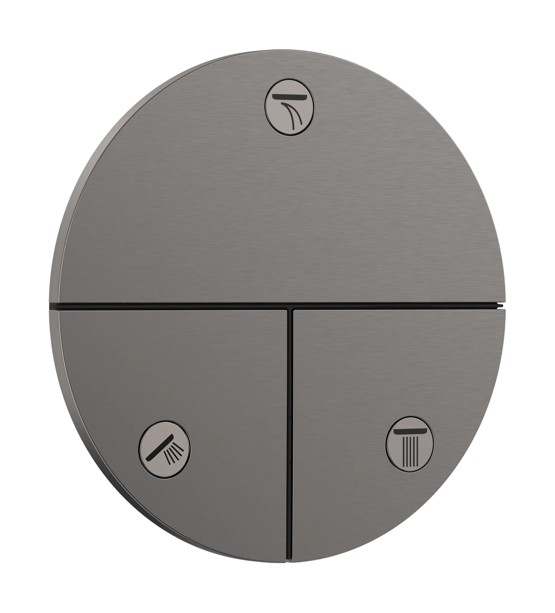 ShowerSelect Comfort S Ventil Unterputz für 3 Verbraucher Chrom Farbe: Brushed Black Chrome ShowerSelect Comfort S Ventil Unterputz für 3 Verbraucher Chrom Farbe: Brushed Black Chrome