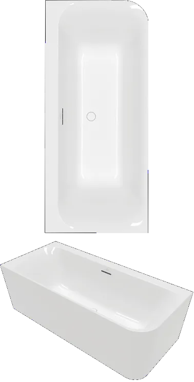 Villeroy & Boch Badewanne mit eckiger Innenform „Loop & Friends“ vorwand rechteck 180 × 80 cm, links in Weiß Alpin Villeroy & Boch Badewanne mit eckiger Innenform „Loop & Friends“ vorwand rechteck 180 × 80 cm, links in Weiß Alpin