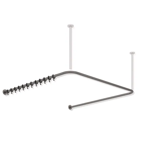 HEWI Duschvorhangstange „System 900“ 120 × 124,5 cm HEWI Duschvorhangstange „System 900“ 120 × 124,5 cm
