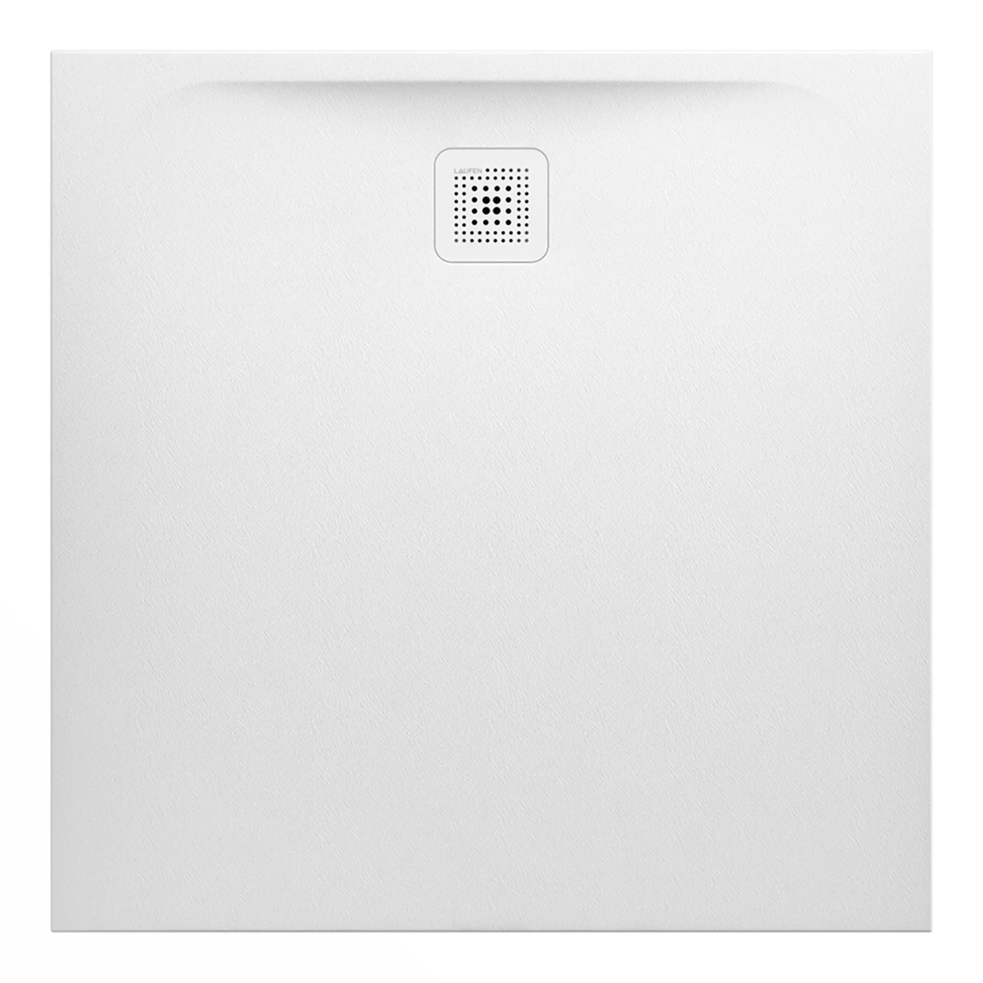 Laufen quadrat Duschwanne „Pro“ 1000 × 1000 mm ohne Oberflächenbeschichtung, ohne Oberflächenveredelung, in Weiß