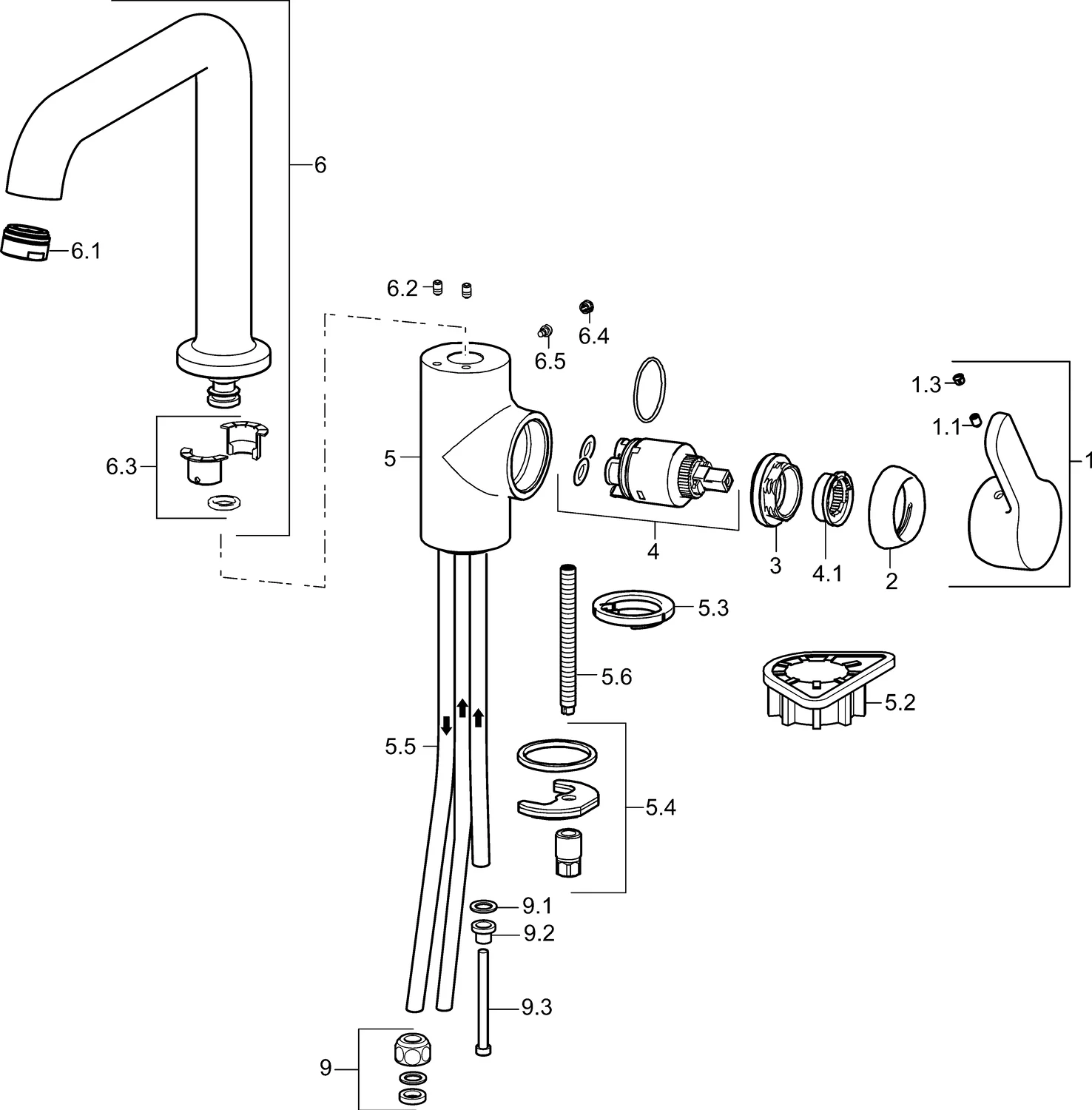 HansaPRIMO Küchenarmatur Einhebelmischer Niederdruck Chrom HansaPRIMO Küchenarmatur Einhebelmischer Niederdruck Chrom
