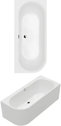 Villeroy & Boch Badewanne „Oberon 2.1“ rechte Ausführung vorwand 180 × 80 cm, rechts in Weiß Alpin Villeroy & Boch Badewanne „Oberon 2.1“ rechte Ausführung vorwand 180 × 80 cm, rechts in Weiß Alpin