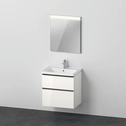 Duravit Waschtischunterschrank Möbelwaschtisch mit Waschtischunterbau und Spiegel „D-Neo“ 65 × 200 × 48 cm