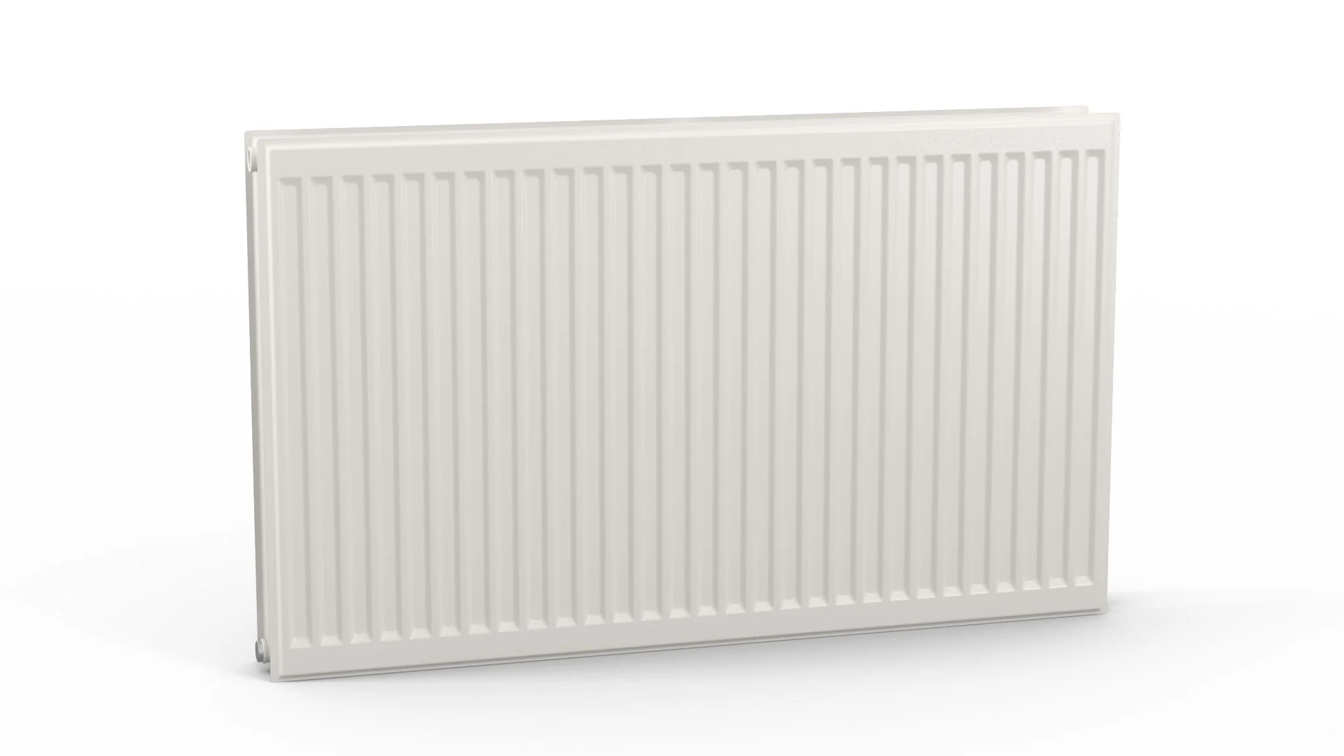 Flachheizkörper therm-x2 Profil-K Hygiene Typ 30, HxLxT: 600x400x155 mm, Farbe: Weiß RAL 9016 seidenglanz, 10 bar, Abdeckung: ohne, Wärmeleistung 75/65-20: 572 Watt, Bohrkonsole