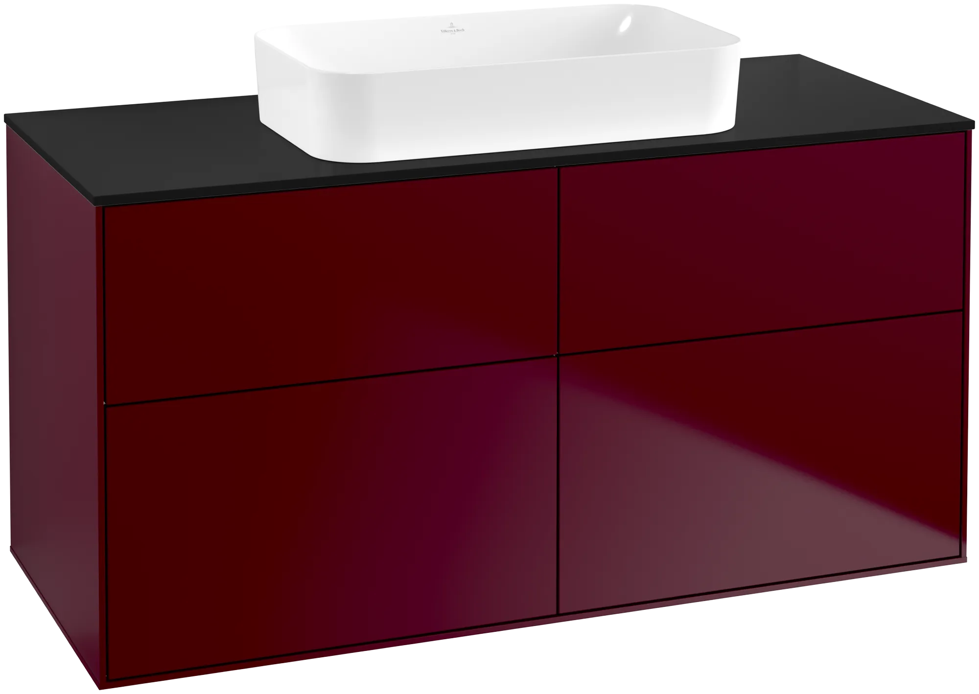 Villeroy & Boch Waschbeckenunterschrank Finion F67, 1200x603x501mm, Eckig, ohne Hahnlochbohrung
