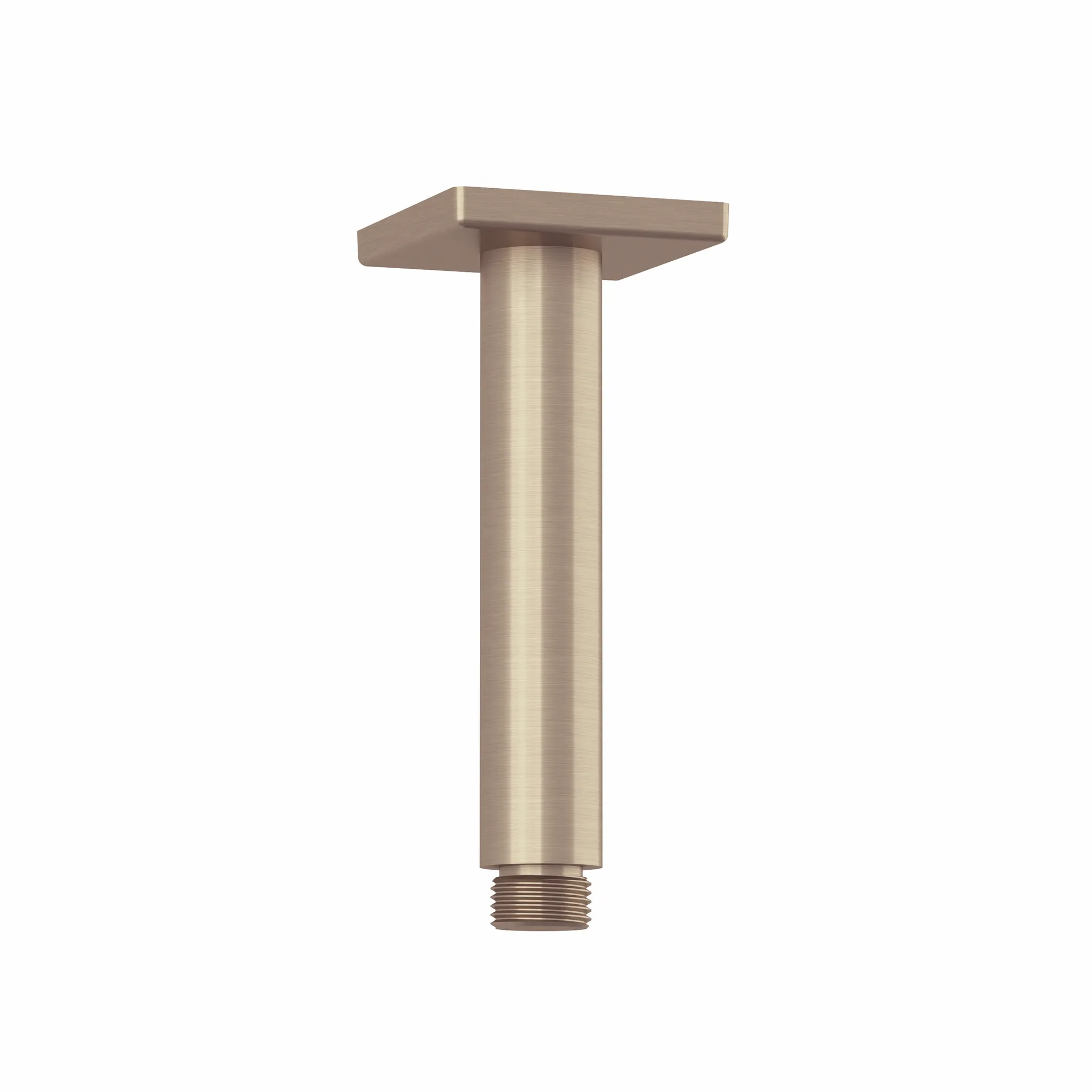 Kludi A-QA Deckenauslass 150 mm, eckige Rosette in Brushed Bronze, für Tellerkopfbrause Kludi A-QA Deckenauslass 150 mm, eckige Rosette in Brushed Bronze, für Tellerkopfbrause
