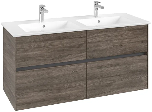 Villeroy & Boch Waschtischunterschrank „Collaro“ 1261 × 610 × 480 mm Stone Oak, ohne Beleuchtung, für Becken mittig Villeroy & Boch Waschtischunterschrank „Collaro“ 1261 × 610 × 480 mm Stone Oak, ohne Beleuchtung, für Becken mittig