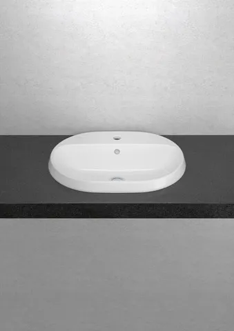 Villeroy & Boch Einbauwaschtisch „Architectura“ mit 1×1 Hahnlochbohrung, 600 × 450 × 170 mm, mit Hahnlochbohrung, Hahnlochposition mittig in Weiß Alpin Villeroy & Boch Einbauwaschtisch „Architectura“ mit 1×1 Hahnlochbohrung, 600 × 450 × 170 mm, mit Hahnlochbohrung, Hahnlochposition mittig in Weiß Alpin