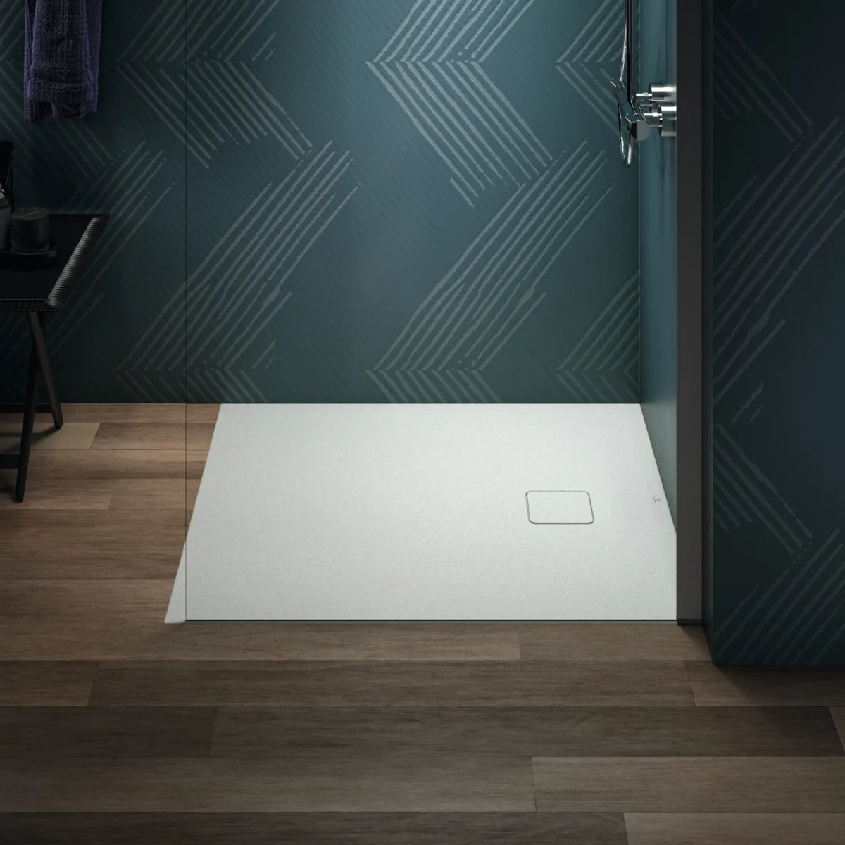 Ideal Standard Duschwanne „UltraFlatEvo“ 90 × 100 cm in Seidenweiß