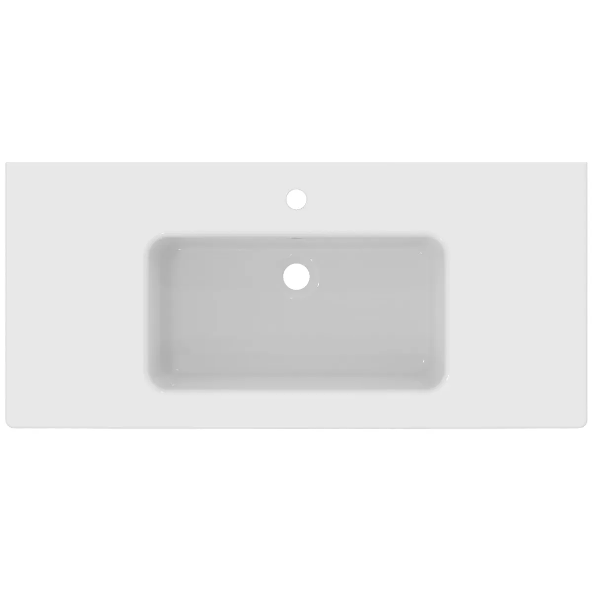 Waschbecken „Eurovit“ 101,5 × 46,5 × 17,5 cm, Hahnlochposition mittig