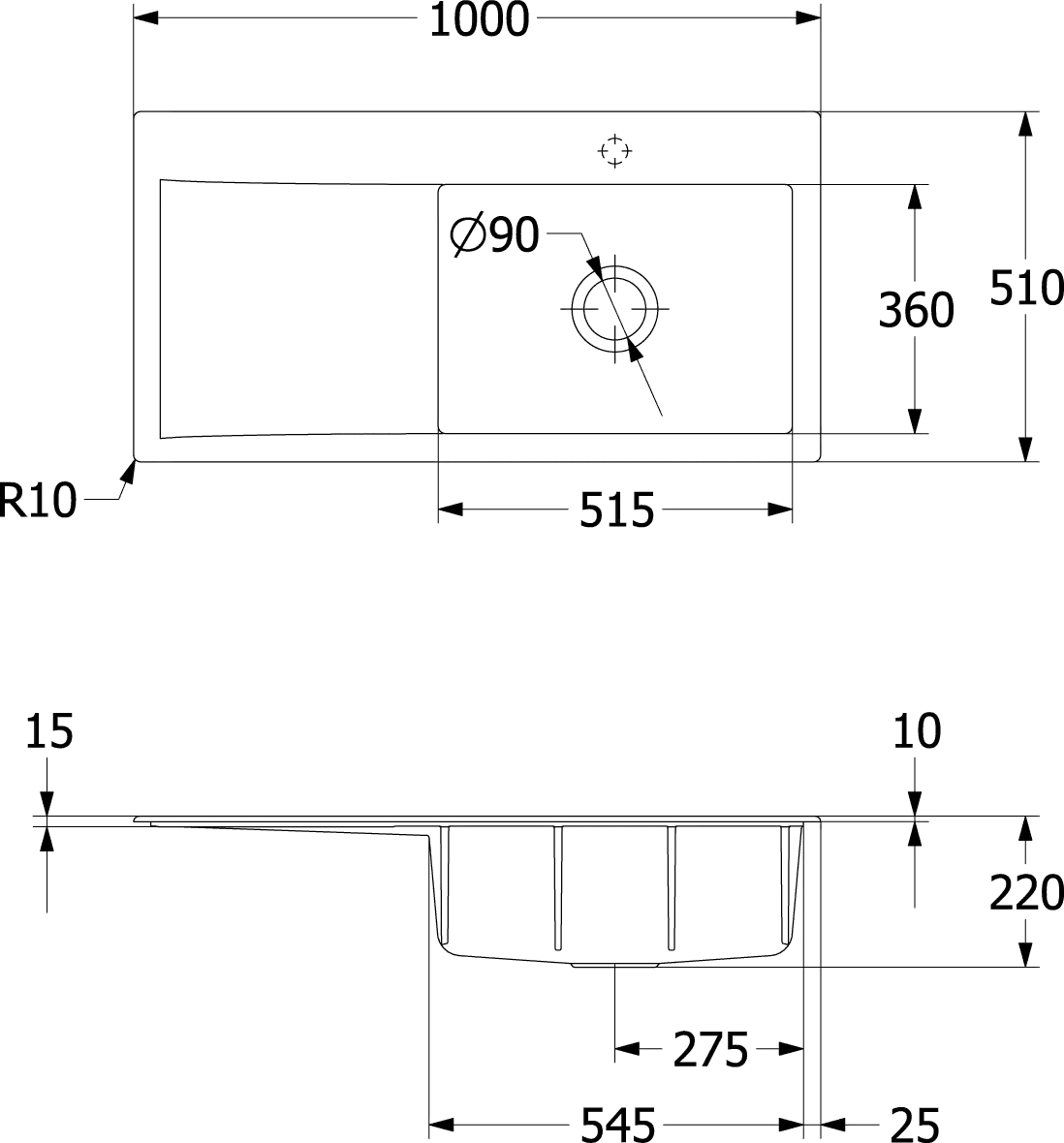 Küchenspülbecken „Subway Küche“