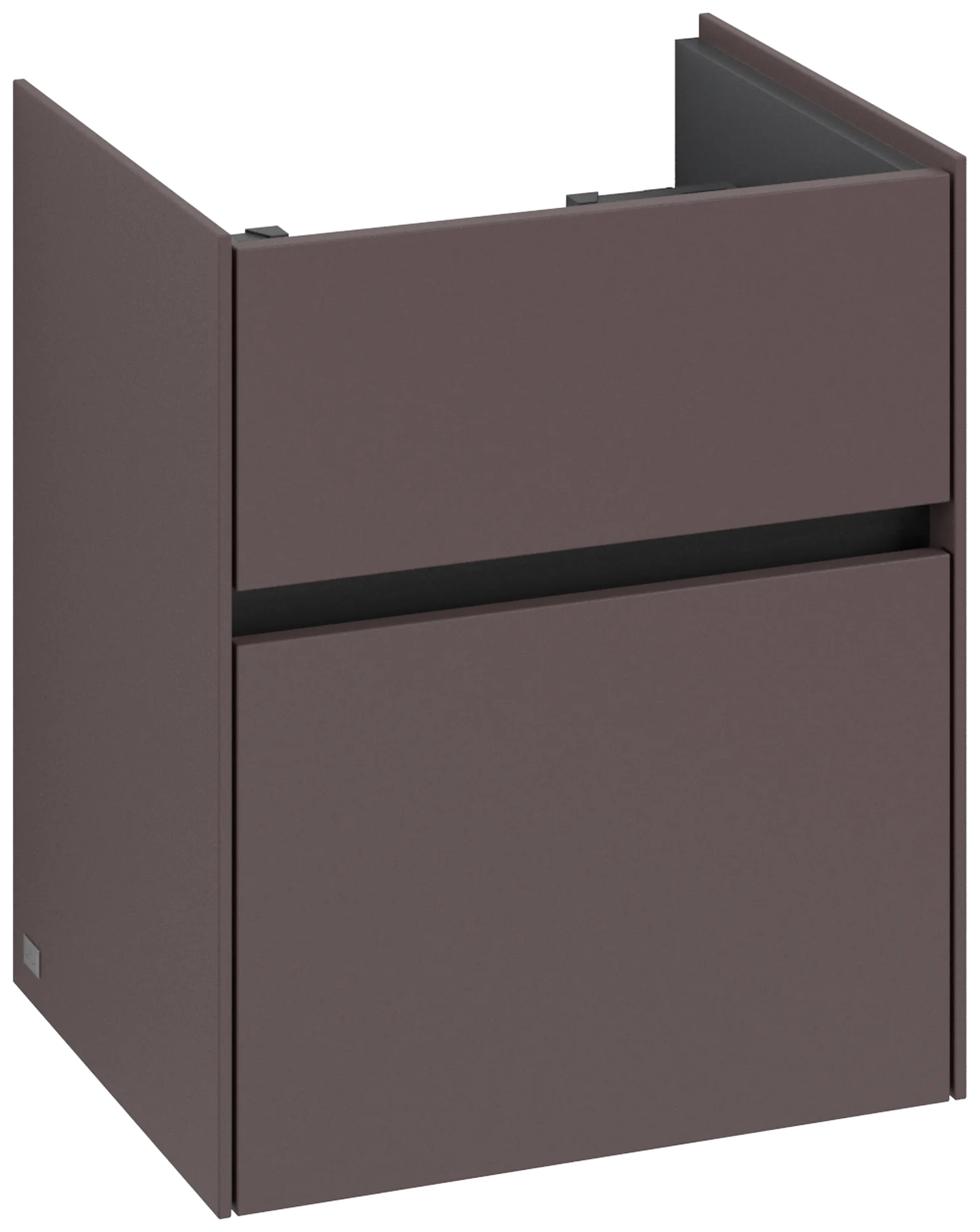 Villeroy & Boch Waschbeckenunterschrank Collaro C00600, Eckig Dark Berry, 460x374x546 mm, 1-fach, SoftClosing, Wandmontage